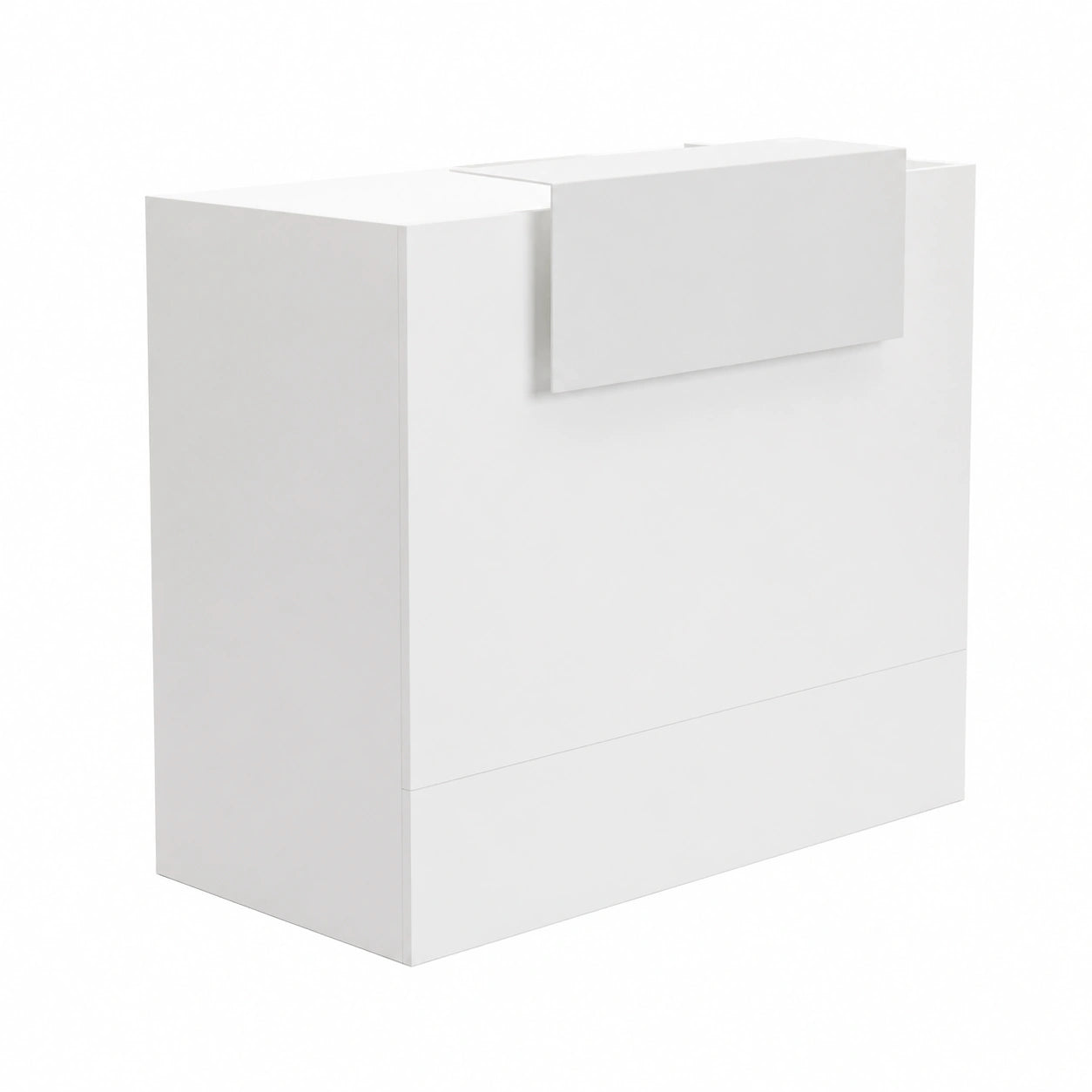 Mostrador de Recepción Versátil Blanco para Oficina y Negocio, 1200mm