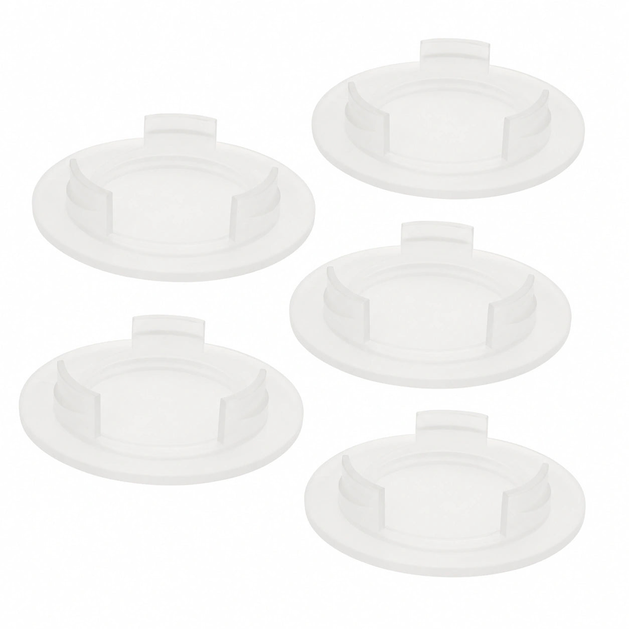 Cabilock 5 Juegos de Sombrillas y Soportes Transparentes para Parasol de Exterior