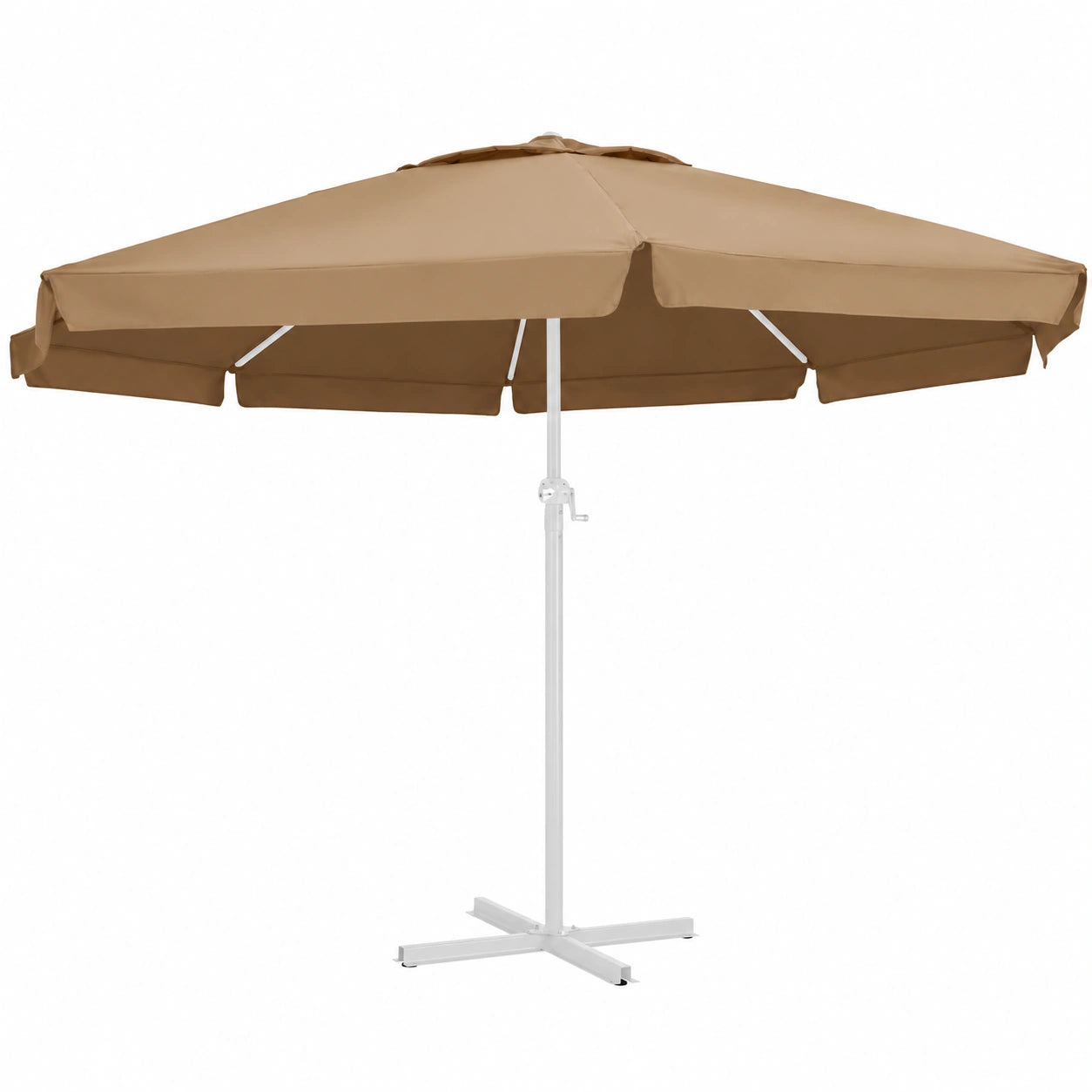 Funda de Repuesto para Sombrilla Taupé 600 cm, Parasol para Terraza y Jardín