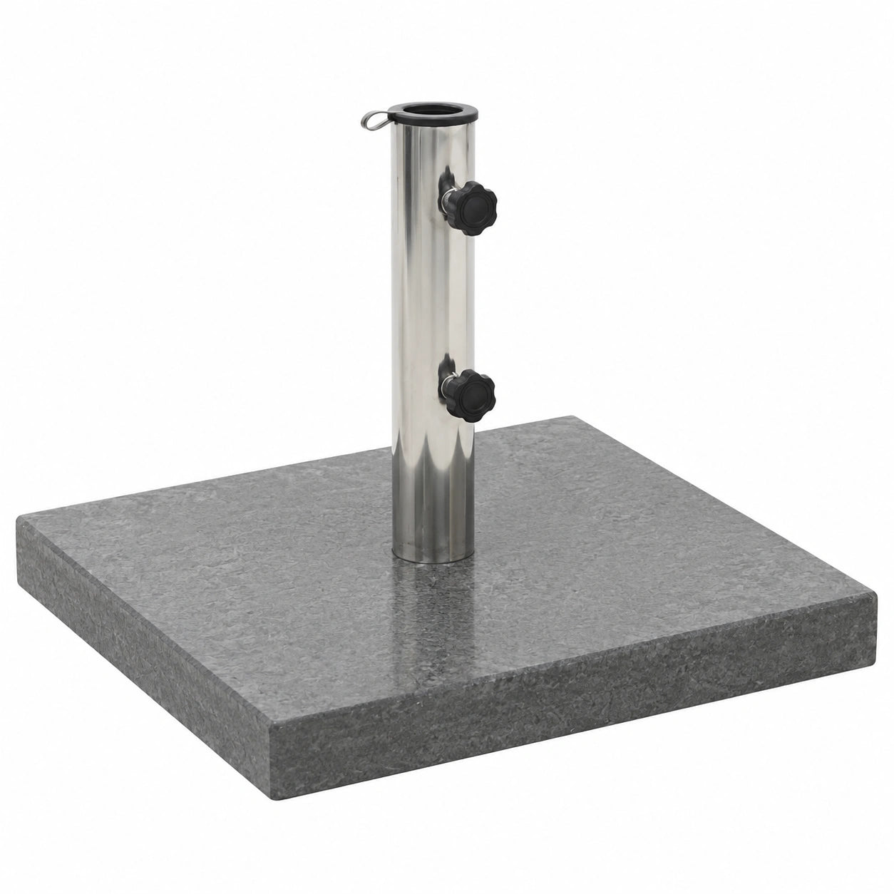 Base para Sombrilla de Granito Negro 28,5 kg para Terraza
