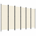 Separador de Ambientes Blanco 300x180 cm, 6 Paneles, VidaXL