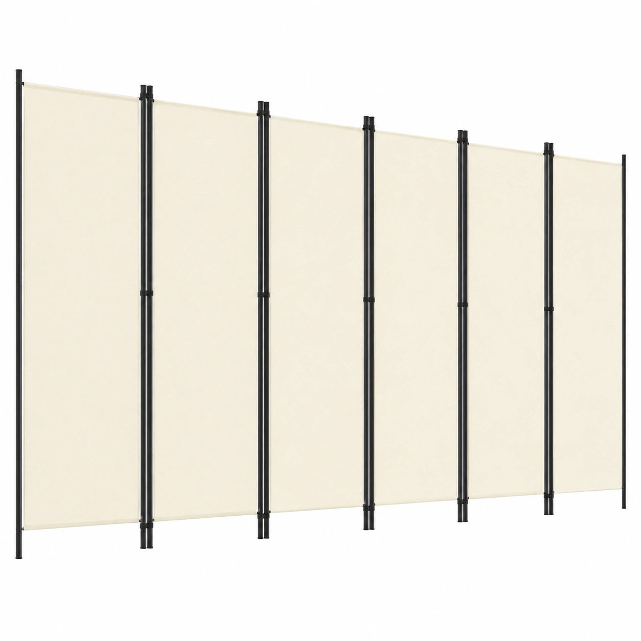 Separador de Ambientes Blanco 300x180 cm, 6 Paneles, VidaXL