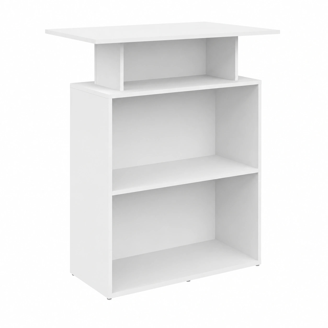 Mostrador de Recepción de Madera Blanca 100x40x104 cm vidaXL