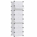 Estantería Modular de Zapatos con Compartimentos Cerrados, Organizador Versátil para Calzado y Accesorios