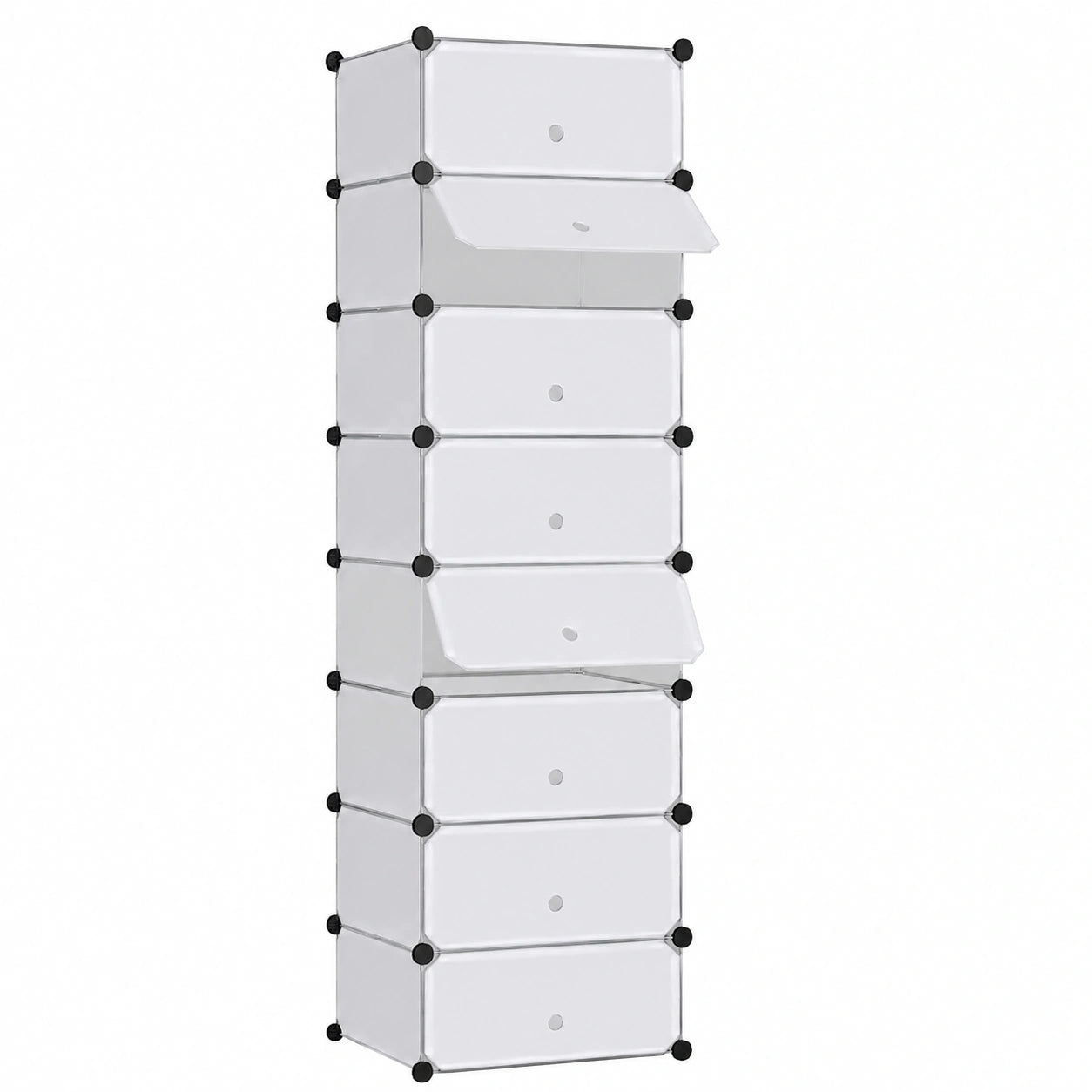 Estantería Modular de Zapatos con Compartimentos Cerrados, Organizador Versátil para Calzado y Accesorios