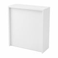Mostrador de Recepción Profesional de Madera para Oficina y Tiendas, Blanco 80x105x50 cm