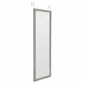 Espejo de Cuerpo Entero Minimalista 30x120cm en Gris con Kit de Colgar