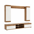 Conjunto de Muebles de Salón Moderno Lusia con Armarios, Mueble TV y Estantería