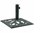 Base para Sombrilla de Hierro Fundido Verde, 12 kg, 49 cm