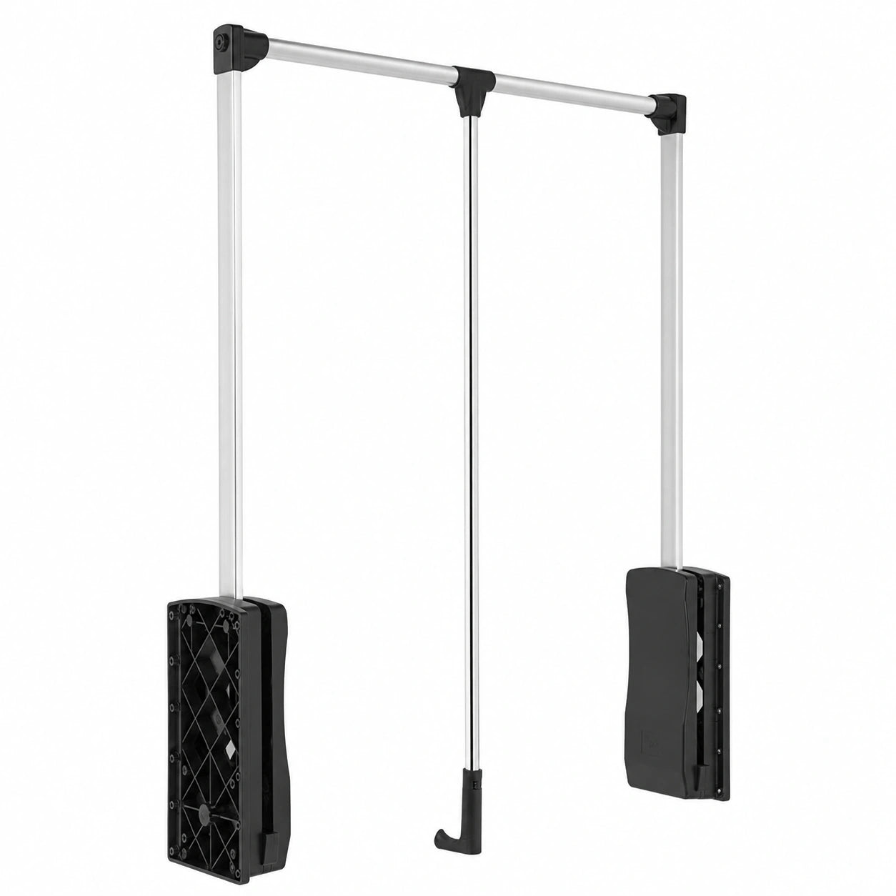 Perchero Abatible de Aluminio para Armario, Ajustable 875-1200 mm
