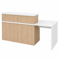Mostrador de Recepción Apolo Plus para Accesibilidad, Lateral Izquierdo, Ideal para Oficina, Tienda o Clínica (120+60 cm)