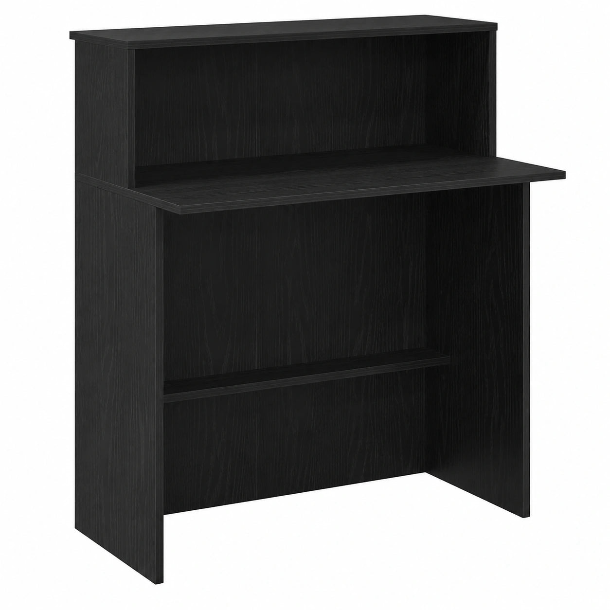 Mostrador de Recepción en Madera Negro 100x50x103.5 cm