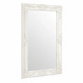 Espejo Rectangular Barroco para Baño, Decoración de Pared, 50x80 cm, Blanco