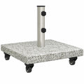 Base de Sombrilla con Ruedas de Granito 30 kg para Exteriores