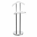 Perchero Moderno de Madera y Metal Color Blanco para Vestidor