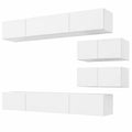 Conjunto Moderno de Muebles para Sala y Comedor de 6 Piezas en Blanco