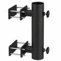 Base Antideslizante para Sombrilla de Terraza sin Taladro, Soporte Ajustable para Balcón y Valla Exterior