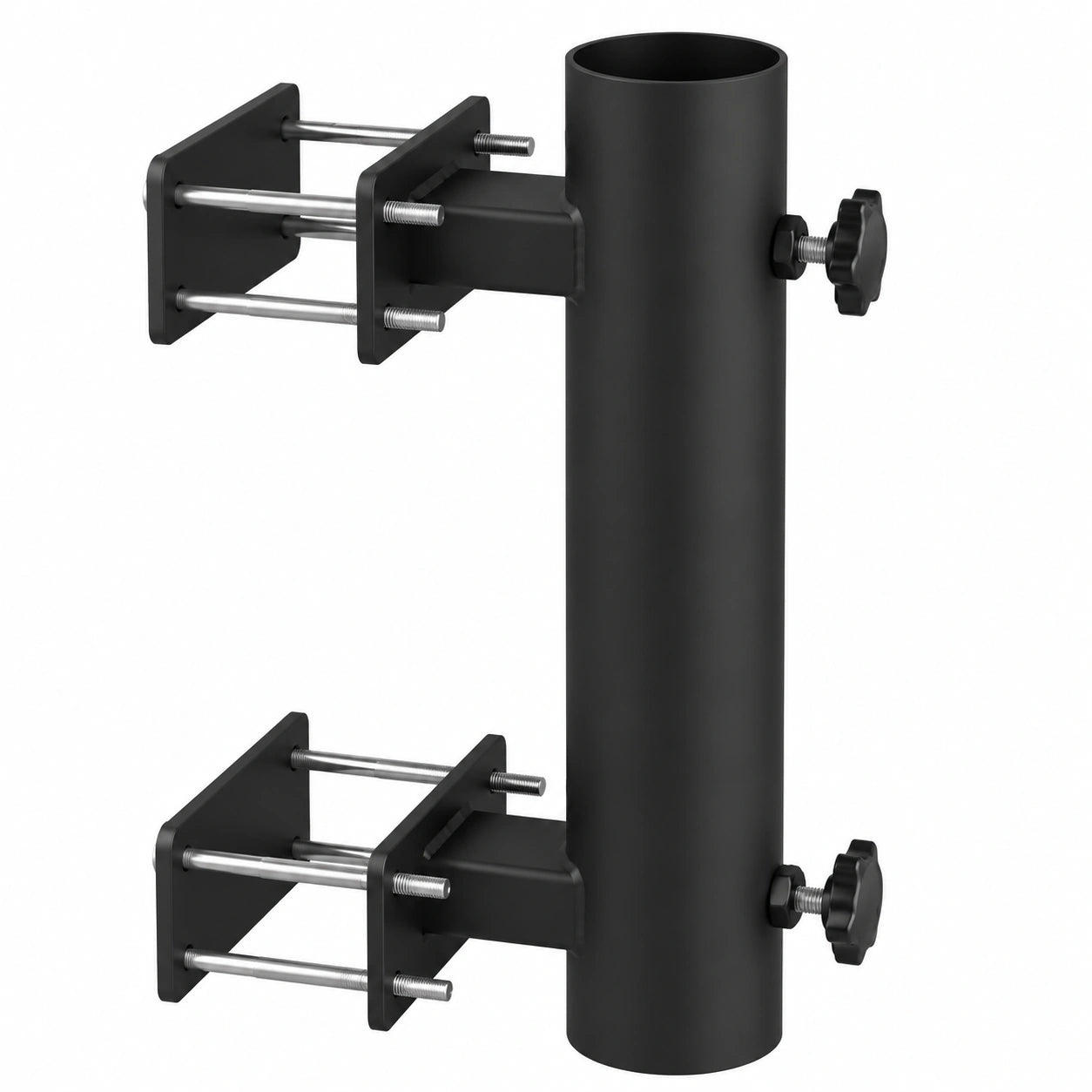 Base Antideslizante para Sombrilla de Terraza sin Taladro, Soporte Ajustable para Balcón y Valla Exterior