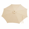 Tela de Sombrilla de Patio 4.0m, Impermeable y Protección UV, Repuesto para 8 Costillas, Exterior Terraza Beige