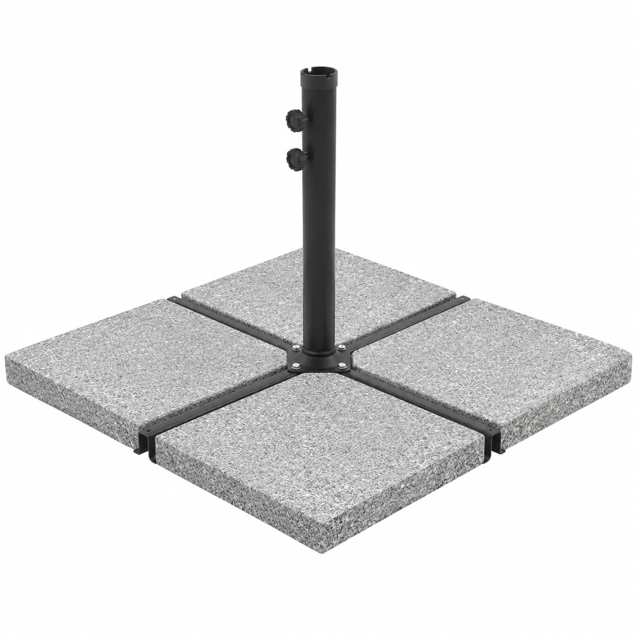 Placas de Granito para Muebles de Interior y Exterior, 100 kg, Set de 4, Color Gris