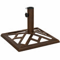 Base de Sombrilla de Hierro Fundido Estilo Vintage en Bronce 44x44x31 cm