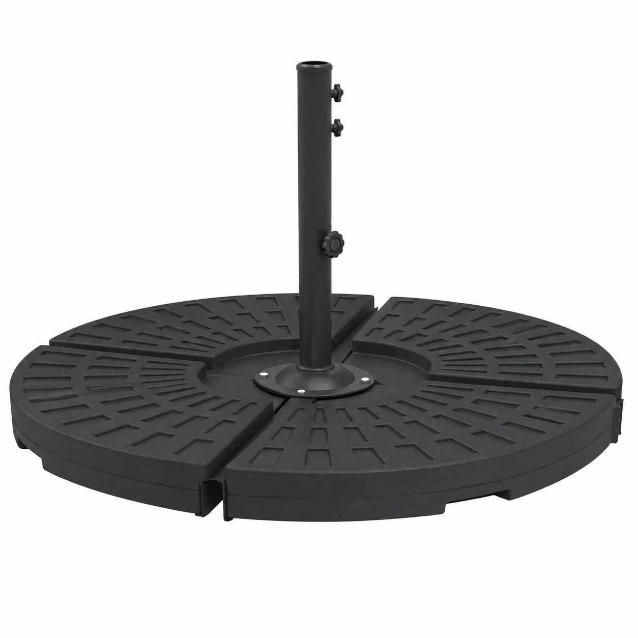 Base para sombrilla con asas, 20 kg, soporte para terraza